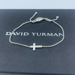 David Yurman Pave Cross Diamond Bracelet